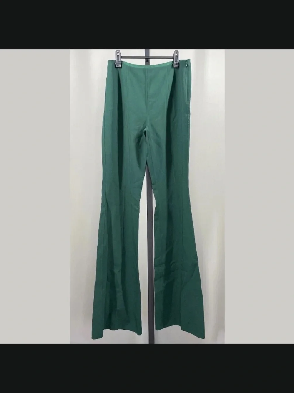 NEW Michael Kors Collection Pants Womens 8 green fit flare designer trouser